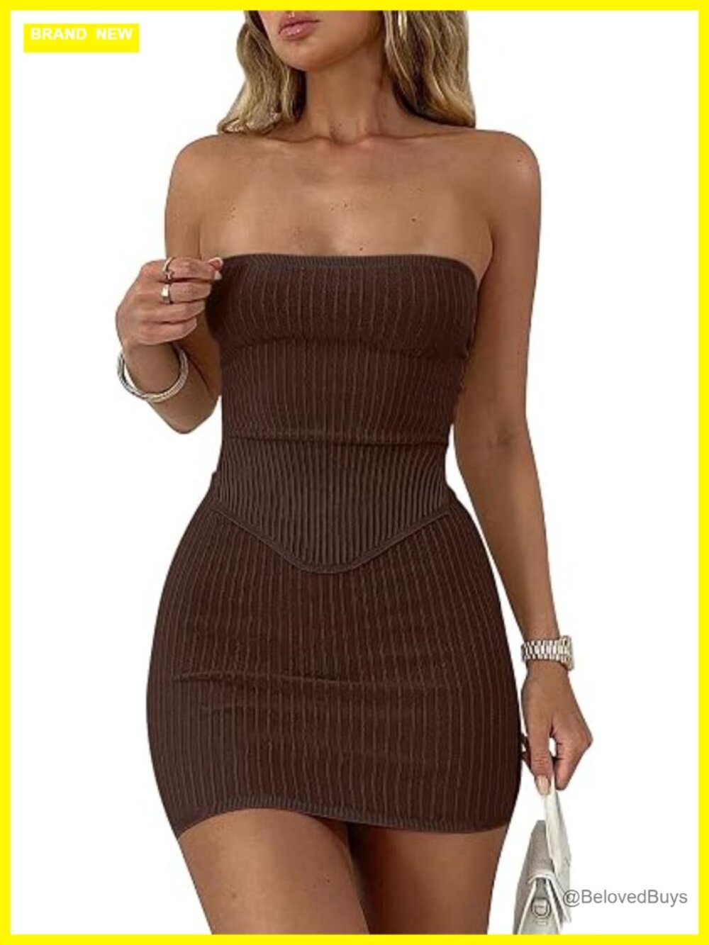 2 Piece Skirt Set Strapless Crop Top Bodycon Mini Club Outfit Viscose